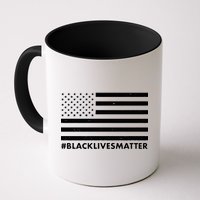 #BlackLivesMatter USA Flag Coffee Mug