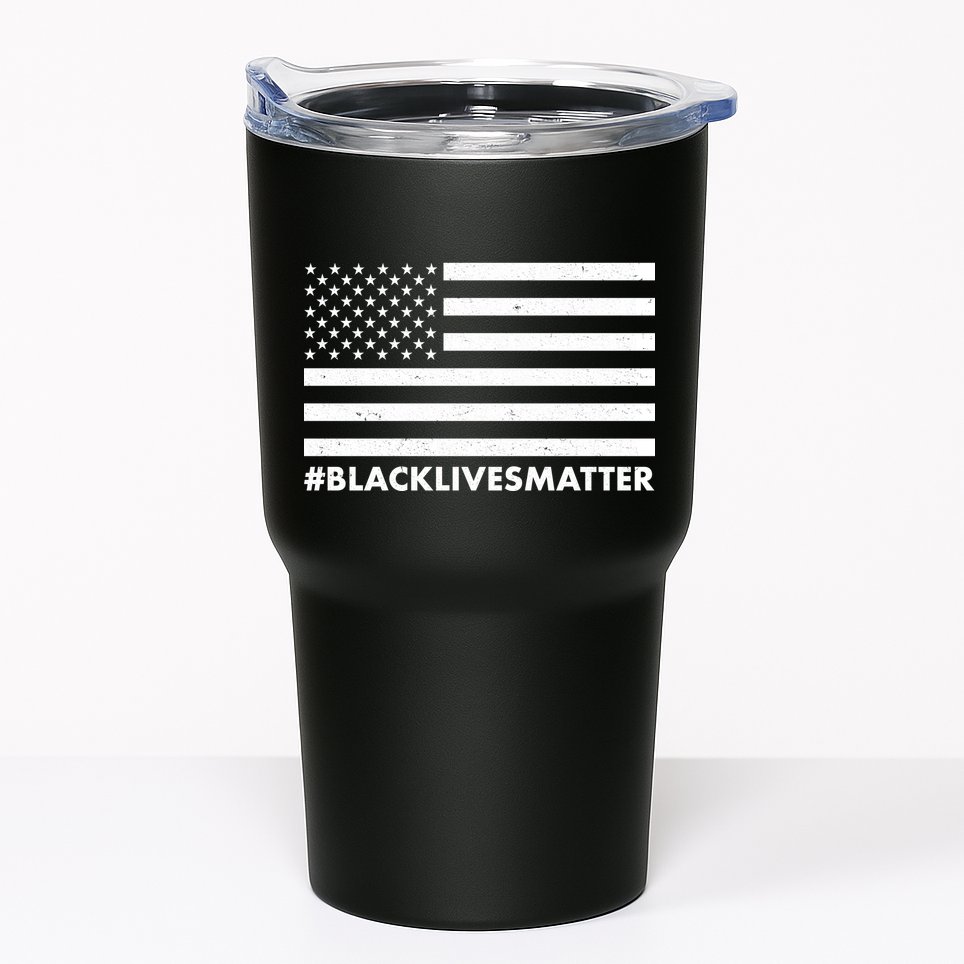 #BlackLivesMatter USA Flag Tumbler