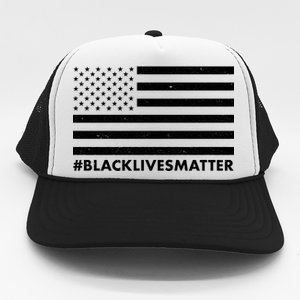 #BlackLivesMatter USA Flag Trucker Hat