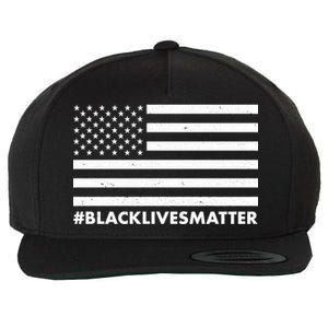 #BlackLivesMatter USA Flag Wool Snapback Cap