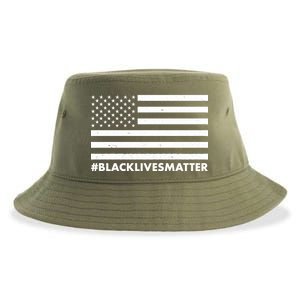 #BlackLivesMatter USA Flag Sustainable Bucket Hat