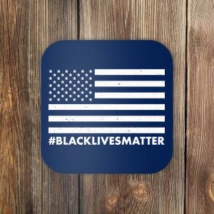 #BlackLivesMatter USA Flag Coaster