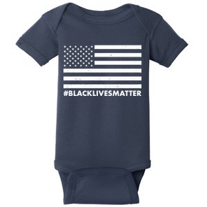 #BlackLivesMatter USA Flag Baby Bodysuit