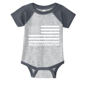 #BlackLivesMatter USA Flag Infant Baby Jersey Bodysuit