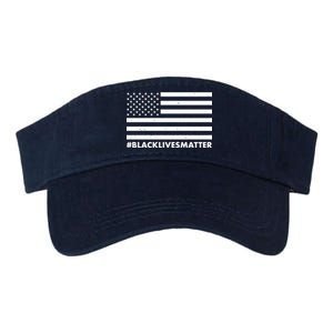 #BlackLivesMatter USA Flag Valucap Bio-Washed Visor