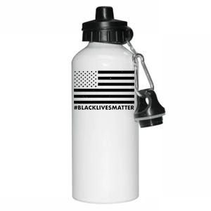 #BlackLivesMatter USA Flag Aluminum Water Bottle