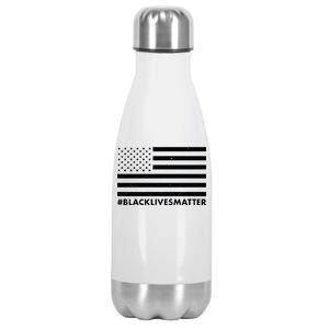 #BlackLivesMatter USA Flag Stainless Steel Insulated Water Bottle