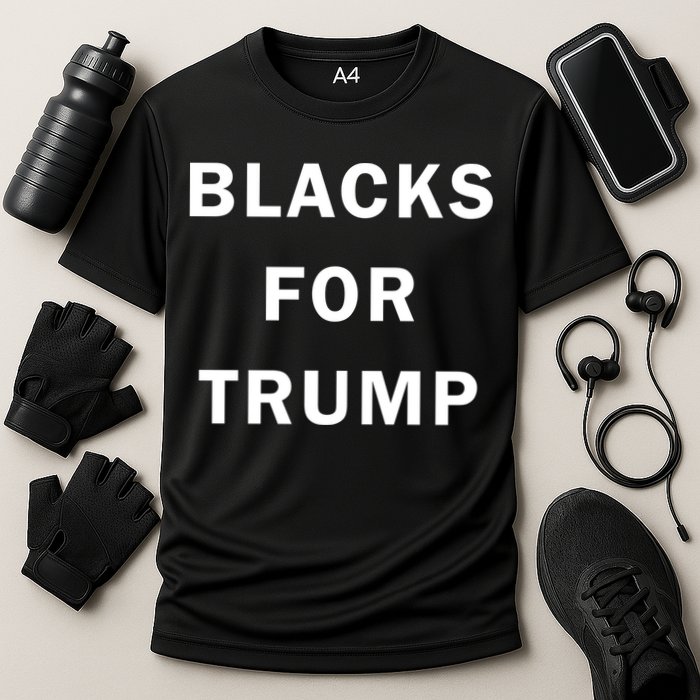 Blacks For Trump Cooling Performance Crew T-Shirt