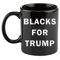 Blacks For Trump 11oz C Handle Ceramic Mug