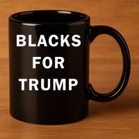 Blacks For Trump 11oz C Handle Ceramic Mug