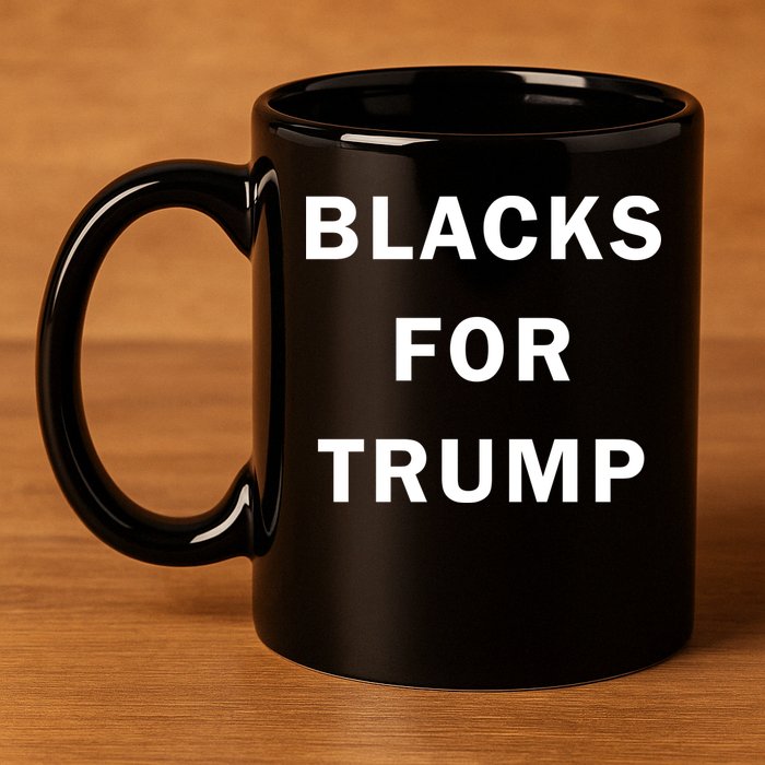Blacks For Trump 11oz C Handle Ceramic Mug