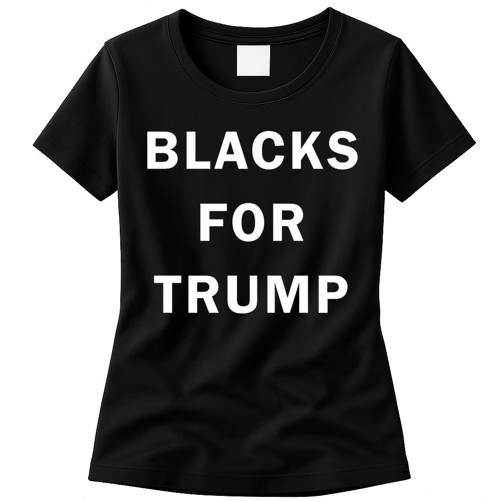 Blacks For Trump Womens T-Shirt