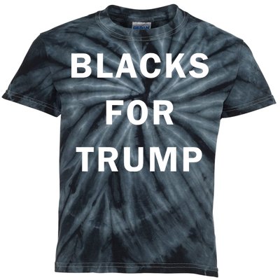 Blacks For Trump Kids Tie-Dye T-Shirt