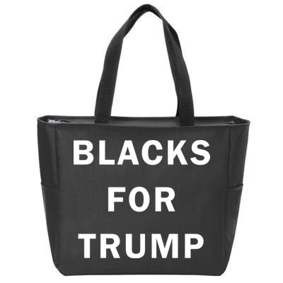 Blacks For Trump Zip Tote Bag