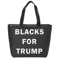 Blacks For Trump Zip Tote Bag