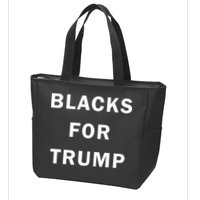 Blacks For Trump Zip Tote Bag