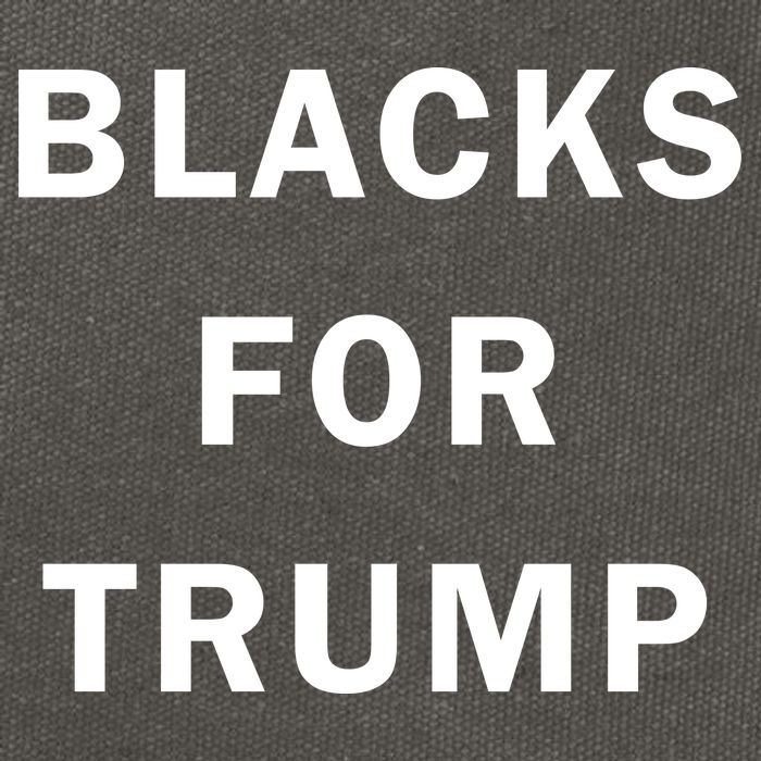 Blacks For Trump Cotton Canvas Backpack