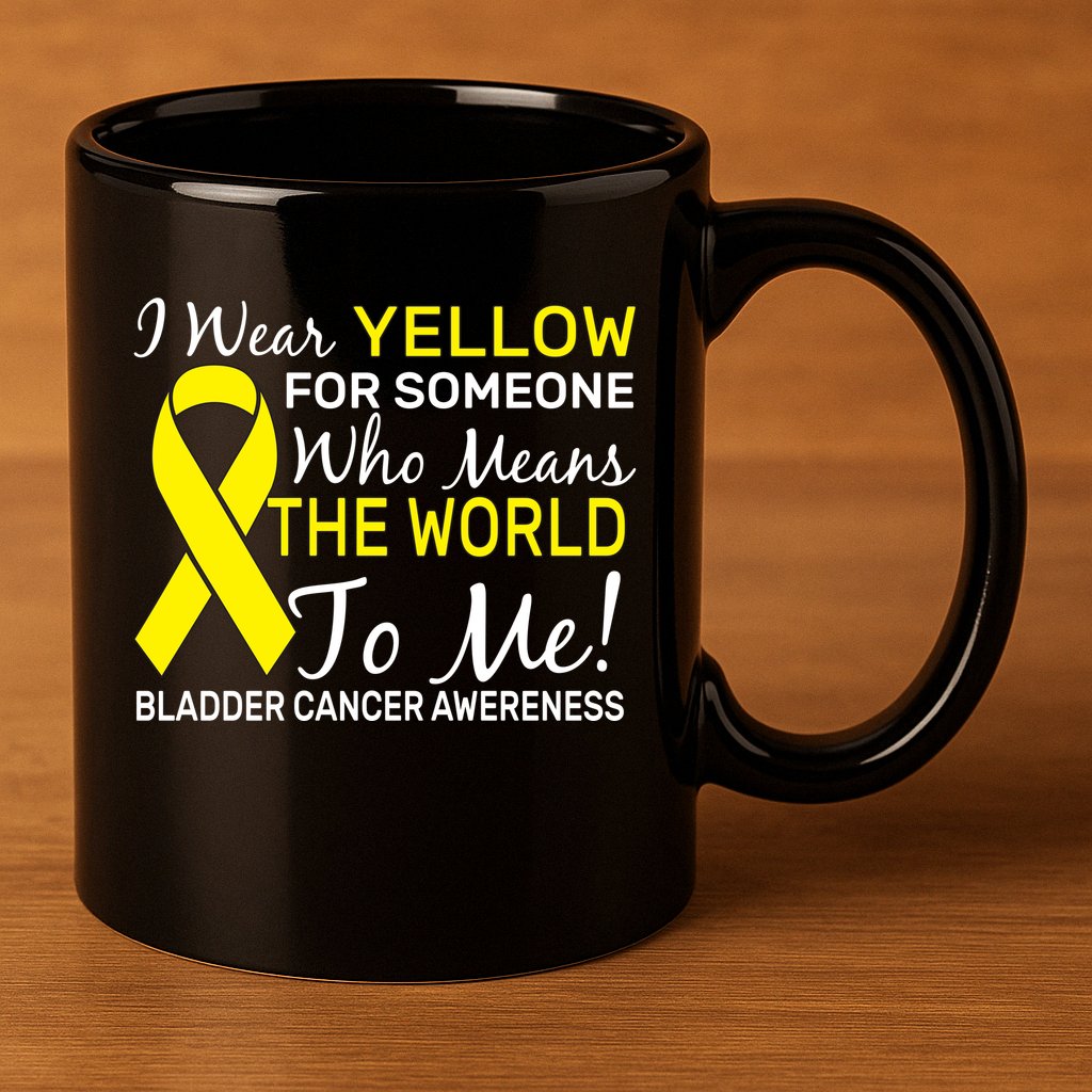 Bladder Cancer Awareness 11oz C Handle Ceramic Mug