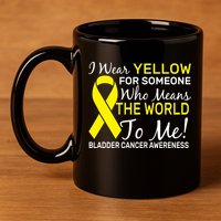 Bladder Cancer Awareness 11oz C Handle Ceramic Mug