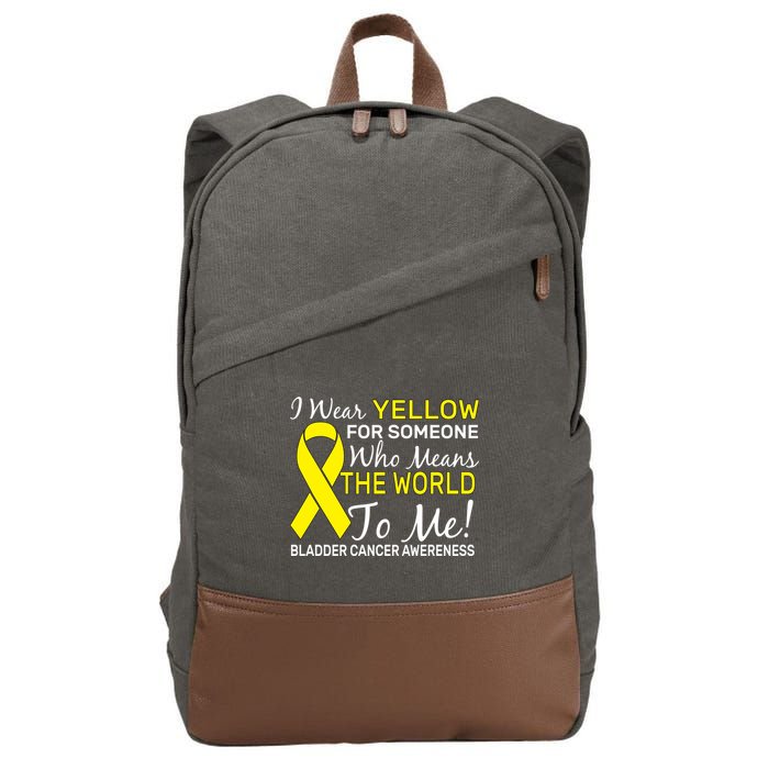 Bladder Cancer Awareness Cotton Canvas Backpack