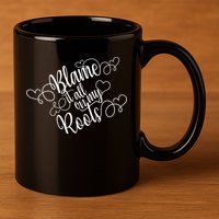 Blame It On My Roots 11oz C Handle Ceramic Mug