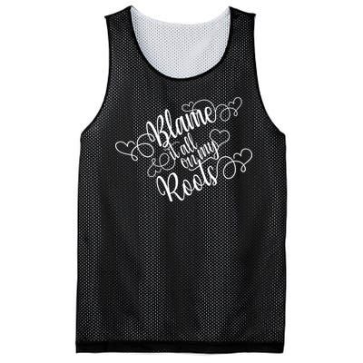 Blame It On My Roots Mesh Reversible Basketball Jersey Tank