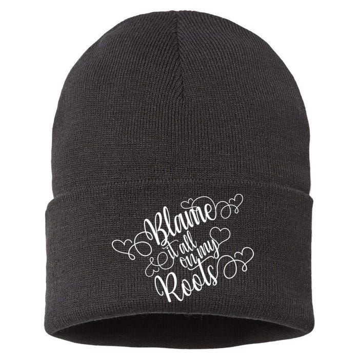 Blame It On My Roots Sustainable Knit Beanie