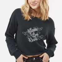 Blame It On My Roots Cropped Pullover Crew