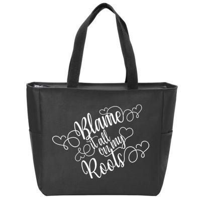 Blame It On My Roots Zip Tote Bag