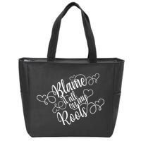 Blame It On My Roots Zip Tote Bag