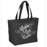 Blame It On My Roots Zip Tote Bag