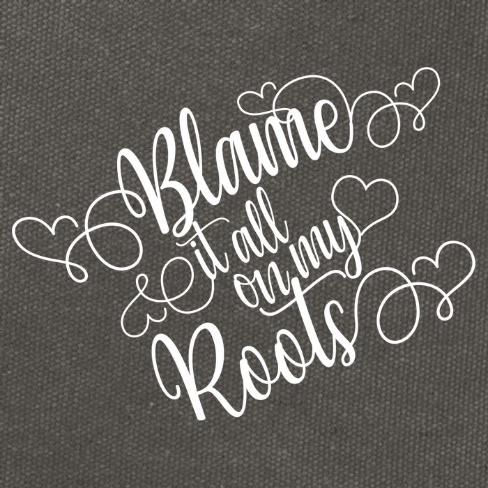 Blame It On My Roots Cotton Canvas Backpack