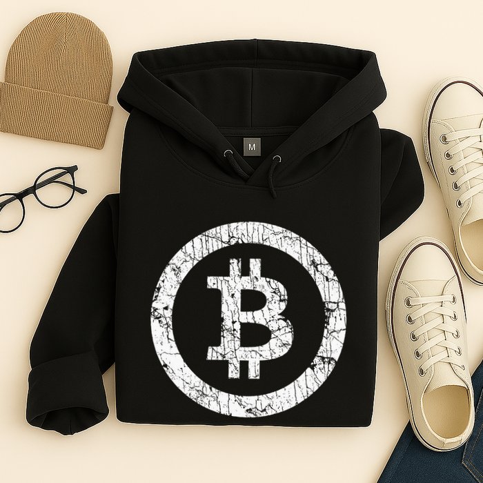Bitcoin Logo Btc Crypto Currency Traders Blockchain Miners Hoodie