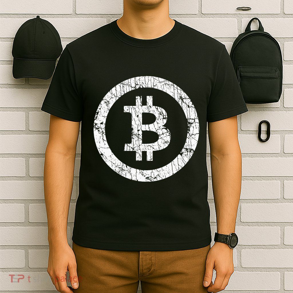 Bitcoin Logo Btc Crypto Currency Traders Blockchain Miners T-Shirt