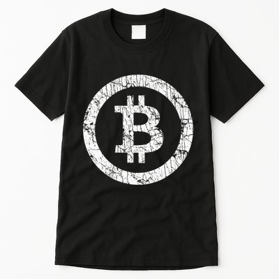 Bitcoin Logo Btc Crypto Currency Traders Blockchain Miners Tall T-Shirt