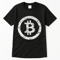 Bitcoin Logo Btc Crypto Currency Traders Blockchain Miners Tall T-Shirt