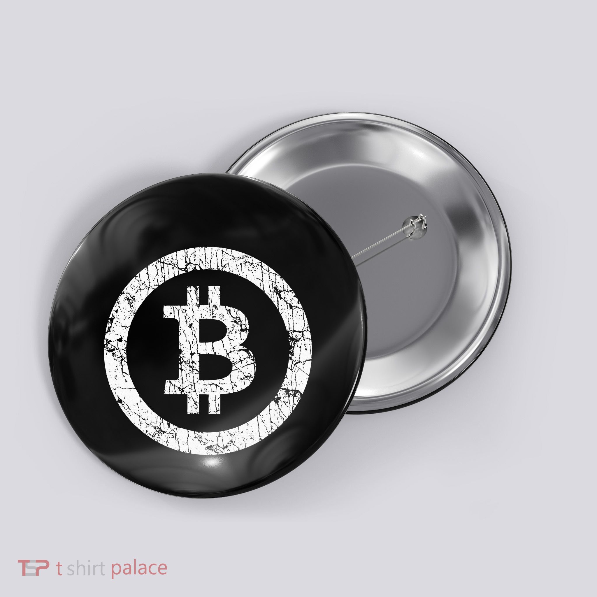 Bitcoin Logo Btc Crypto Currency Traders Blockchain Miners Button