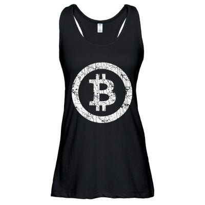 Bitcoin Logo Btc Crypto Currency Traders Blockchain Miners Ladies Essential Flowy Tank