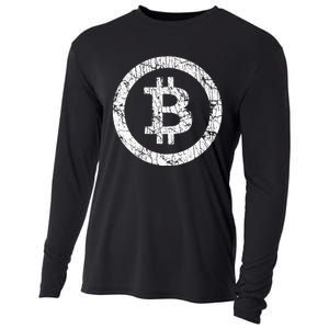 Bitcoin Logo Btc Crypto Currency Traders Blockchain Miners Cooling Performance Long Sleeve Crew