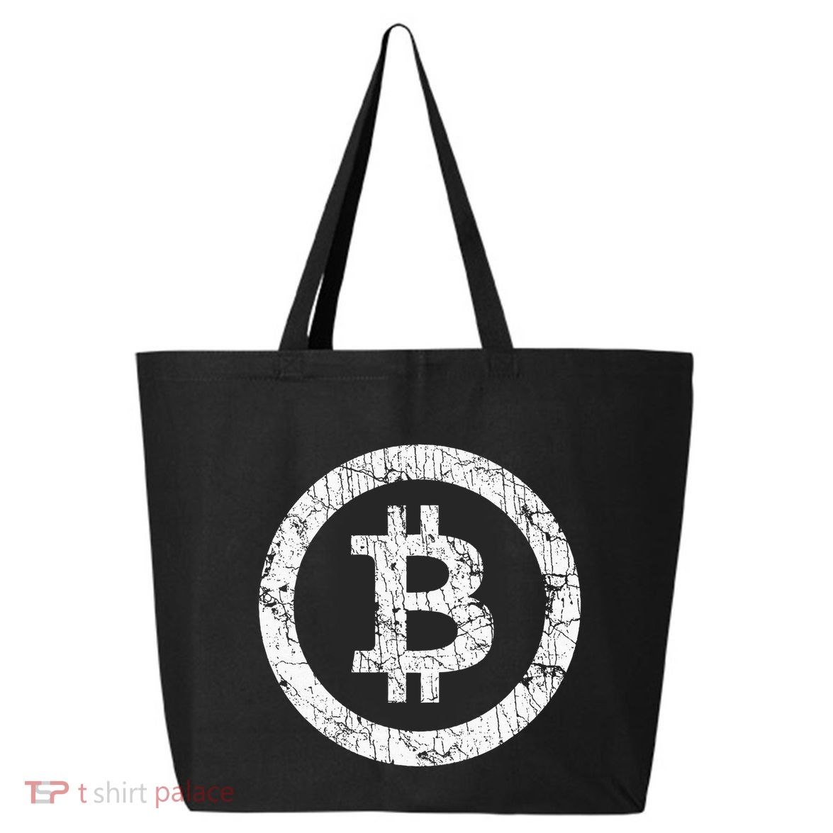 Bitcoin Logo Btc Crypto Currency Traders Blockchain Miners 25L Jumbo Tote