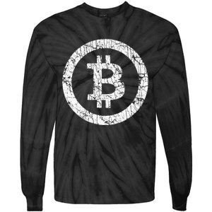 Bitcoin Logo Btc Crypto Currency Traders Blockchain Miners Tie-Dye Long Sleeve Shirt