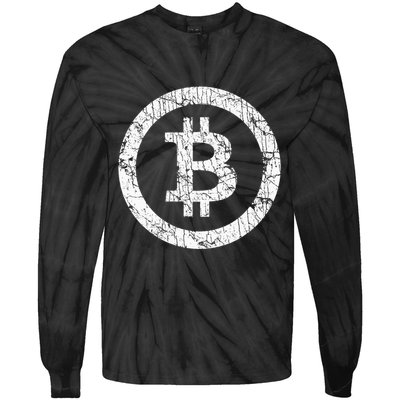 Bitcoin Logo Btc Crypto Currency Traders Blockchain Miners Tie-Dye Long Sleeve Shirt