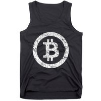 Bitcoin Logo Btc Crypto Currency Traders Blockchain Miners Tank Top