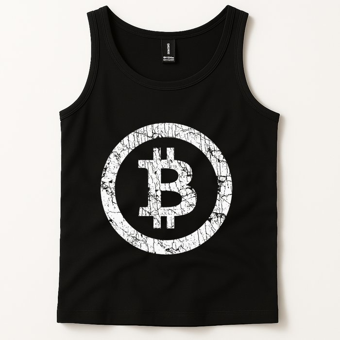 Bitcoin Logo Btc Crypto Currency Traders Blockchain Miners Tank Top