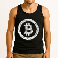 Bitcoin Logo Btc Crypto Currency Traders Blockchain Miners Tank Top
