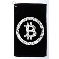 Bitcoin Logo Btc Crypto Currency Traders Blockchain Miners Golf Towel