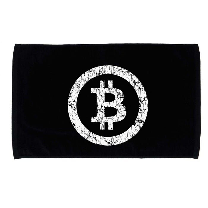 Bitcoin Logo Btc Crypto Currency Traders Blockchain Miners Microfiber Hand Towel
