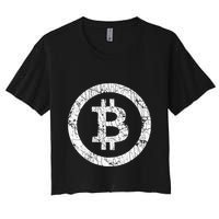 Bitcoin Logo Btc Crypto Currency Traders Blockchain Miners Crop Top