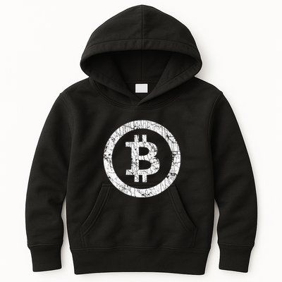 Bitcoin Logo Btc Crypto Currency Traders Blockchain Miners Kids Hoodie