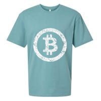 Bitcoin Logo Btc Crypto Currency Traders Blockchain Miners Sueded Cloud Jersey T-Shirt